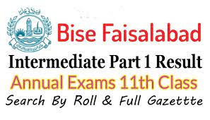 BISE Faisalabad Board 11th Class Result 2022