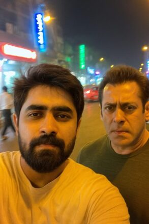 Selfie with Salman Khan in Casual Mode