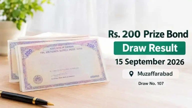 Full list of Rs. 200 Prize Bond Draw Result 15 September 2026