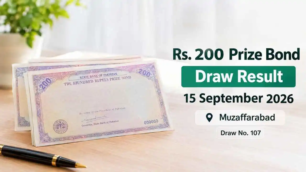 Full list of Rs. 200 Prize Bond Draw Result 15 September 2026