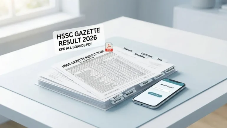HSSC Gazette Result 2026 KPK All Boards PDF Download for 11th and 12th Class