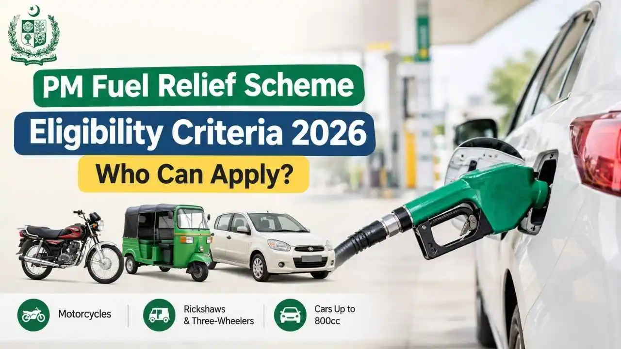 PM Fuel Relief Scheme Eligibility Criteria 2026 for motorcycles, rickshaws and cars up to 800cc