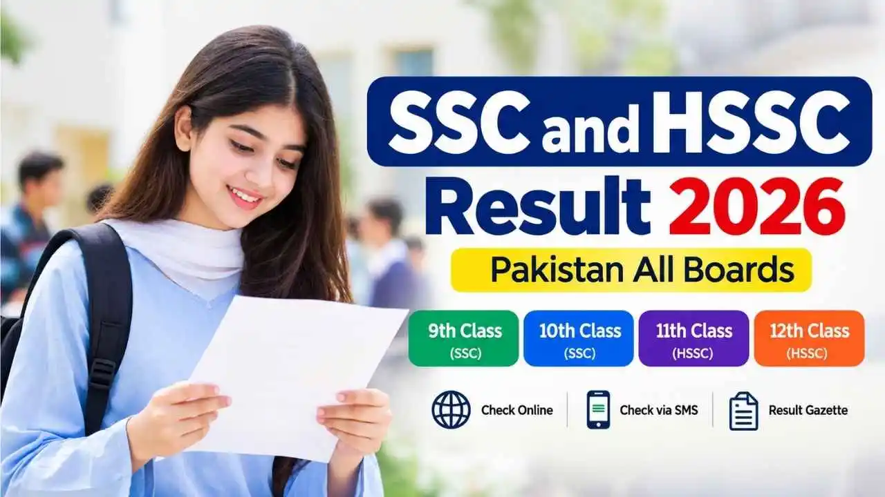 SSC and HSSC Result 2026 Pakistan All Boards – 9th, 10th, 11th and 12th class result checking