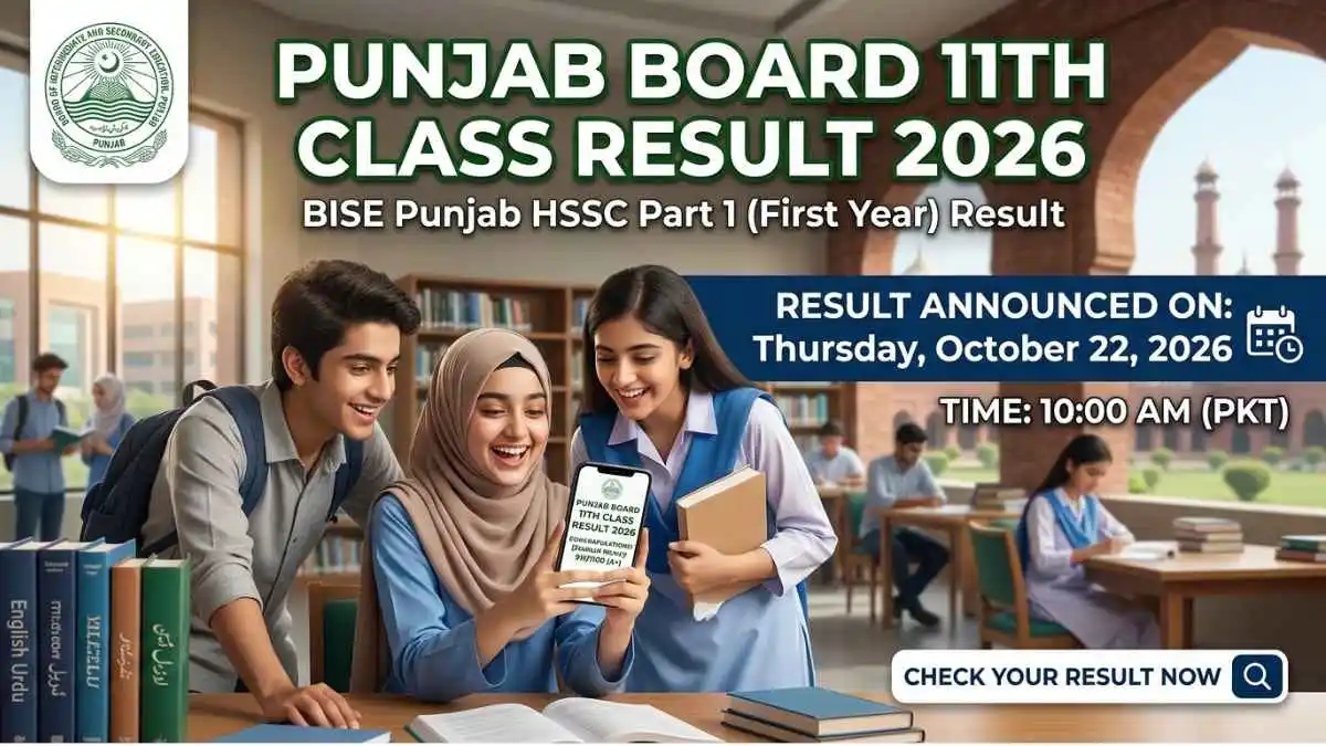 Punjab Board 11th Class Result 2026 Check by Roll Number