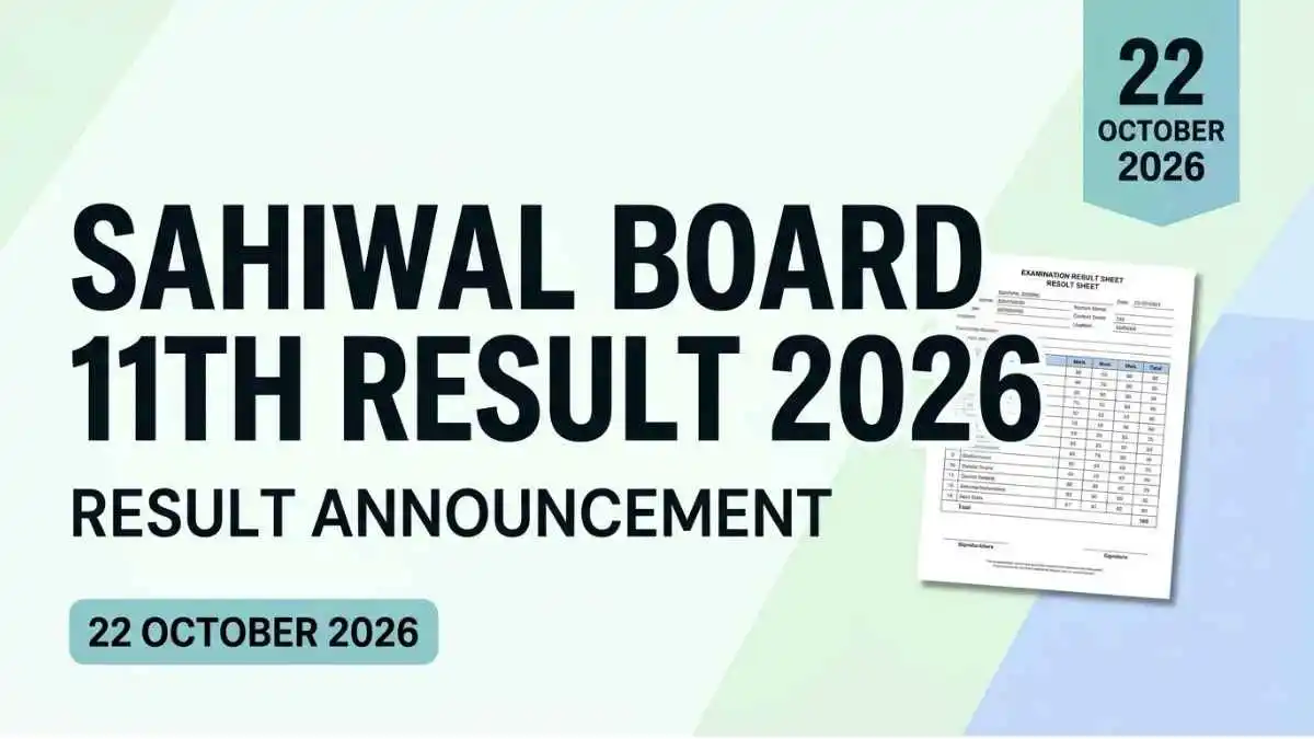 BISE Sahiwal 11th Class Result 2026 – Check Online by Roll Number, name and SMS