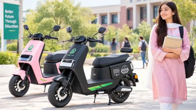 CM Punjab E-Bike Scheme Distribution 2026 a Pakistani student receiving an electric bike at a Punjab distribution center.