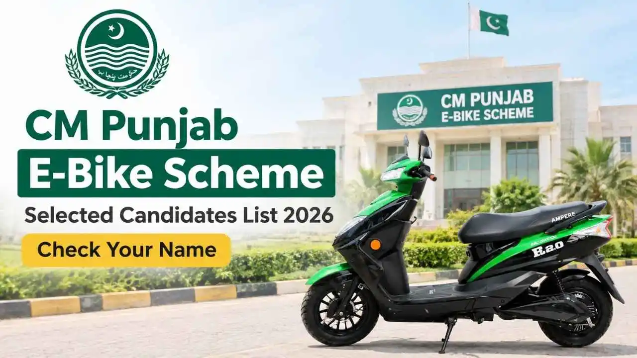 CM Punjab E-Bike Scheme Selected Candidates List 2026 – Check Selected Students Name